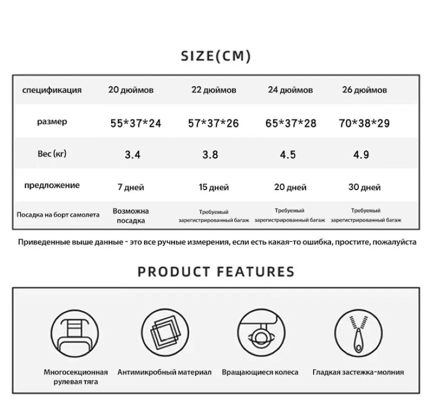 sushimu Suitcase Wide Handle Travel Suitcase Men 20 24 26 Carry-On Luggage Women PC Aluminum Frame Trolley Case